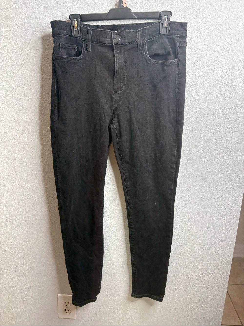 Joes Mid Rise Skinny Ankle Jeans In Black Size 33